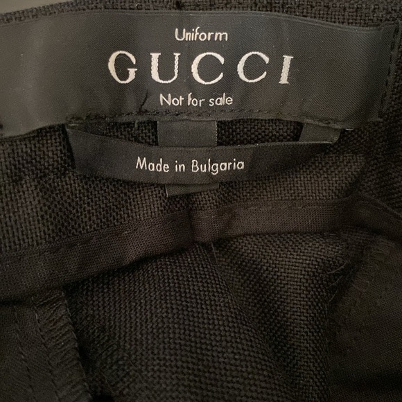 Gucci Uniform Trousers Black Wool Mohair SZ 44 NEW - Picture 6 of 15